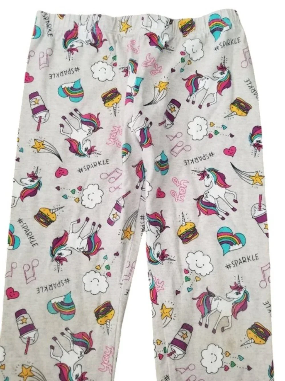 THE CHILDREN’S PLACE Gray Unicorn Print Leggings Girls Size 14